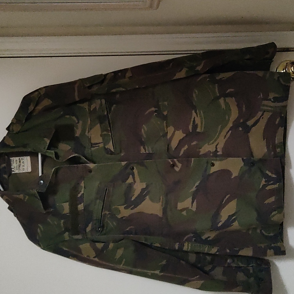 Mens Vintage 90s Camo Dutch Military Top